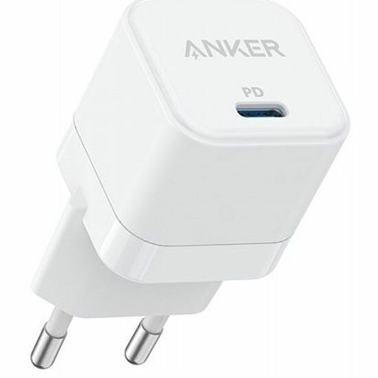 Сетевое зарядное устройство ANKER PowerPort III 20W Cube A2149, белый.