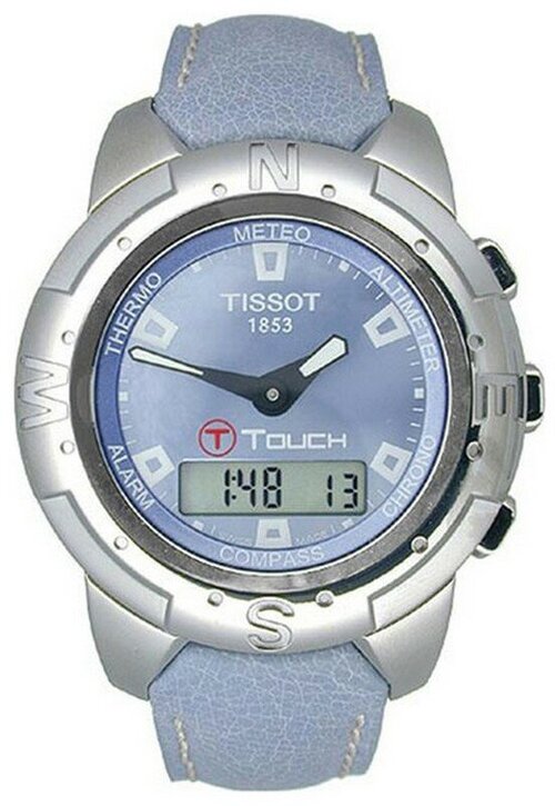 Наручные часы TISSOT, серебряный, голубой