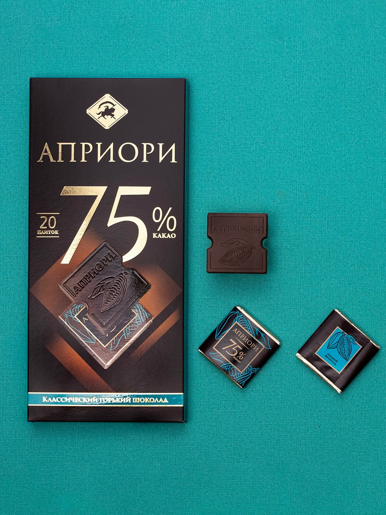 Шоколад горький Apriori 75% какао 100г