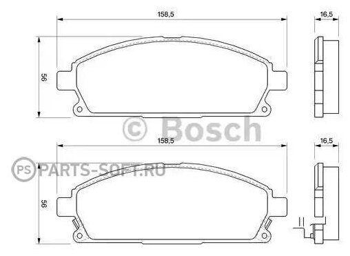 BOSCH 0986424715 0 986 424 715_=674 12 !  .\ Nissan Patfinder/X-Trail 97>, Nissan Infiniti Q45 89-01