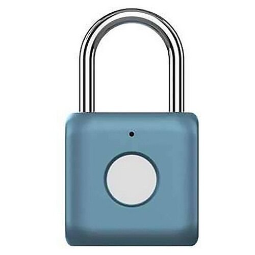 фото Навесной замок с отпечатком пальца xiaomi smart fingerprint lock padlock yd-k1 blue