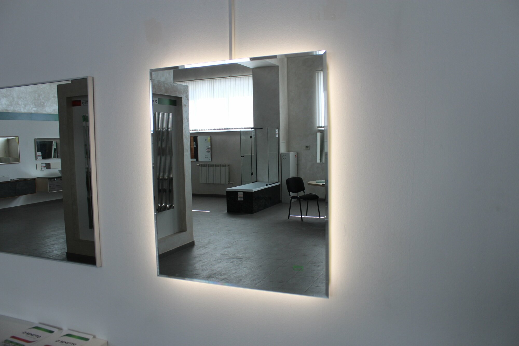 Зеркало для ванной с подсветкой орвието 80 х 120 см сенсор с диммером - фотография № 9