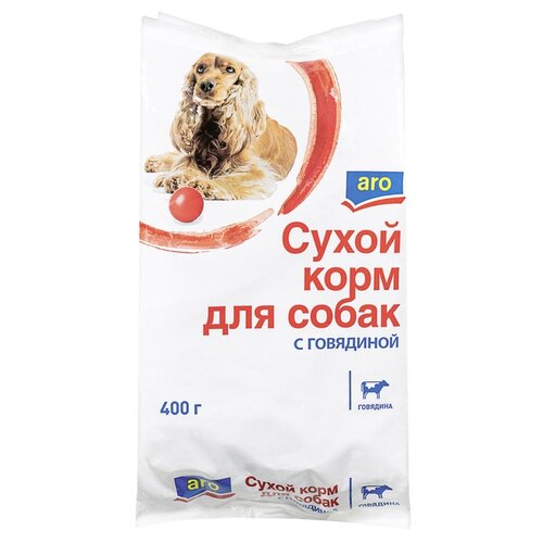 Сухой корм для собак ARO говядина, курица 1 уп. х 1 шт. х 400 г