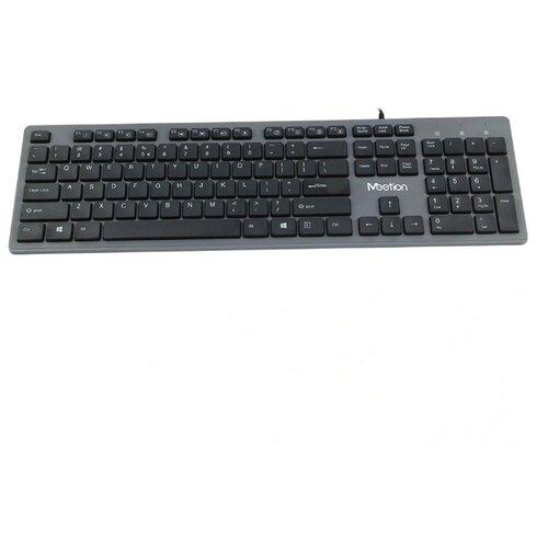 Проводная ультратонкая клавиатура MeeTion, USB, 1.5 м, мембранная, латиница/кириллица {MT-K841}