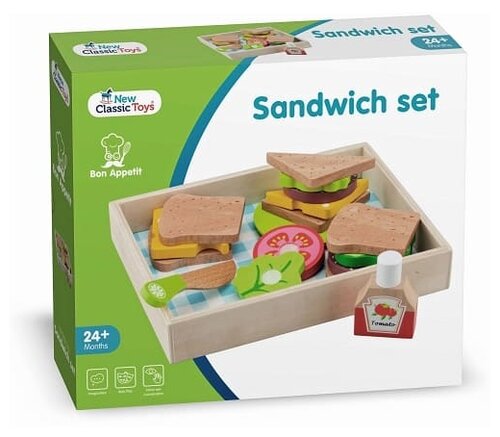 Набор продуктов New Classic Toys для сэндвичей 10591 разноцветный
