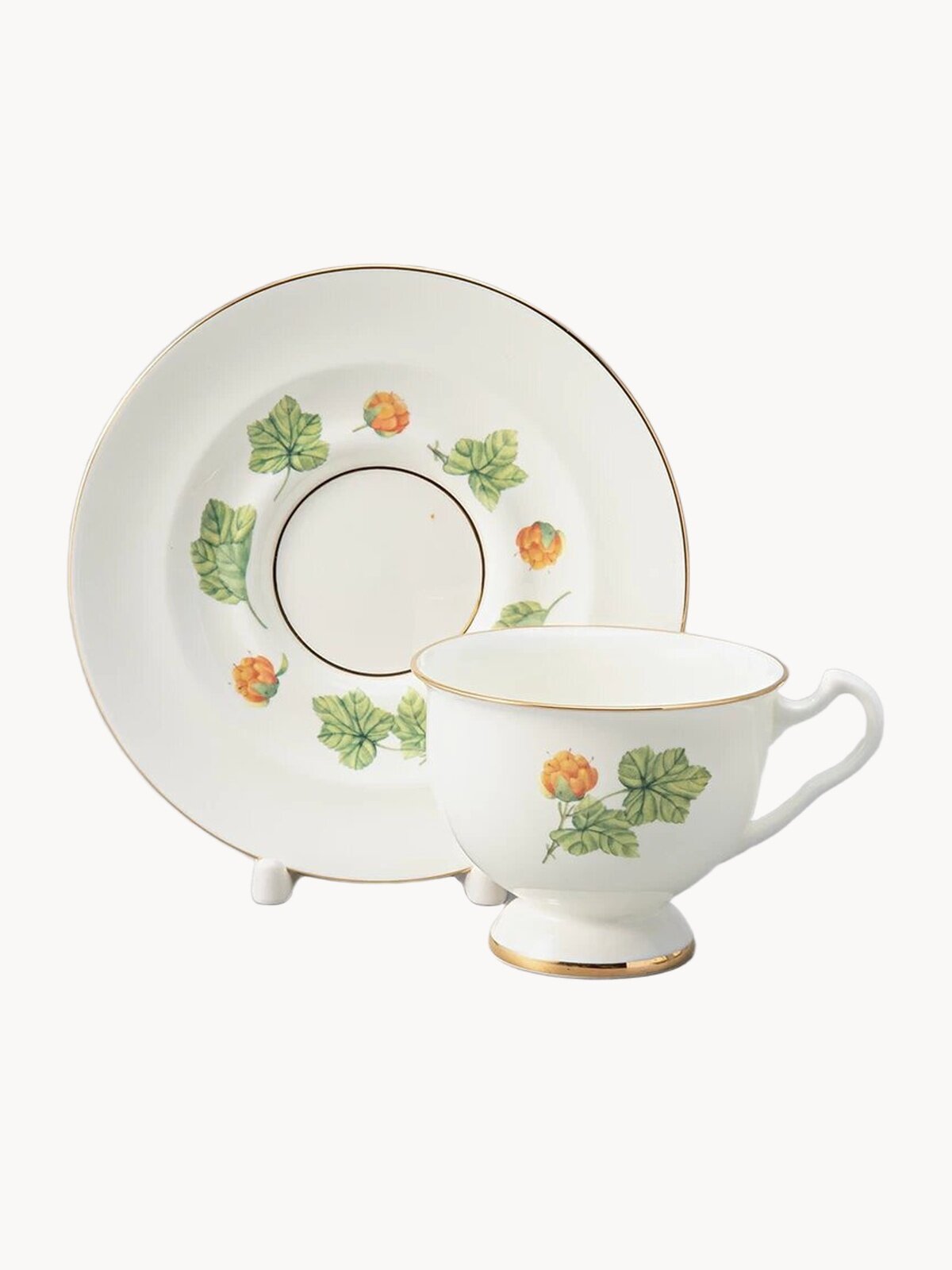 Чайная пара "Морошка " форма Айседора , Императорский фарфоровый завод, 240 мл