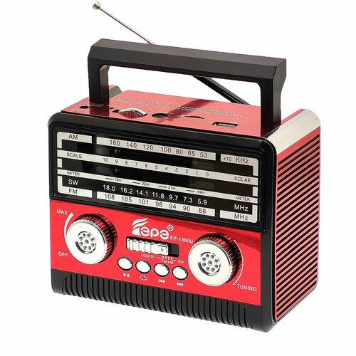 Радиоприёмник аккумуляторный USB TF Fepe FP-1360U 155400₽