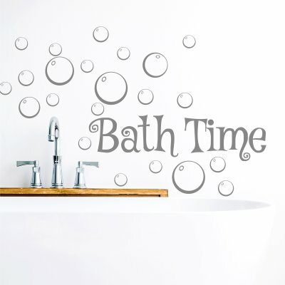 Наклейки на стену «Bath time»