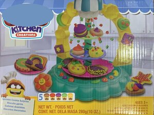 Игровой набор для лепки из пластилина Карусель сладостей, 5 цветов / Развивающий детский набор / Масса для лепки