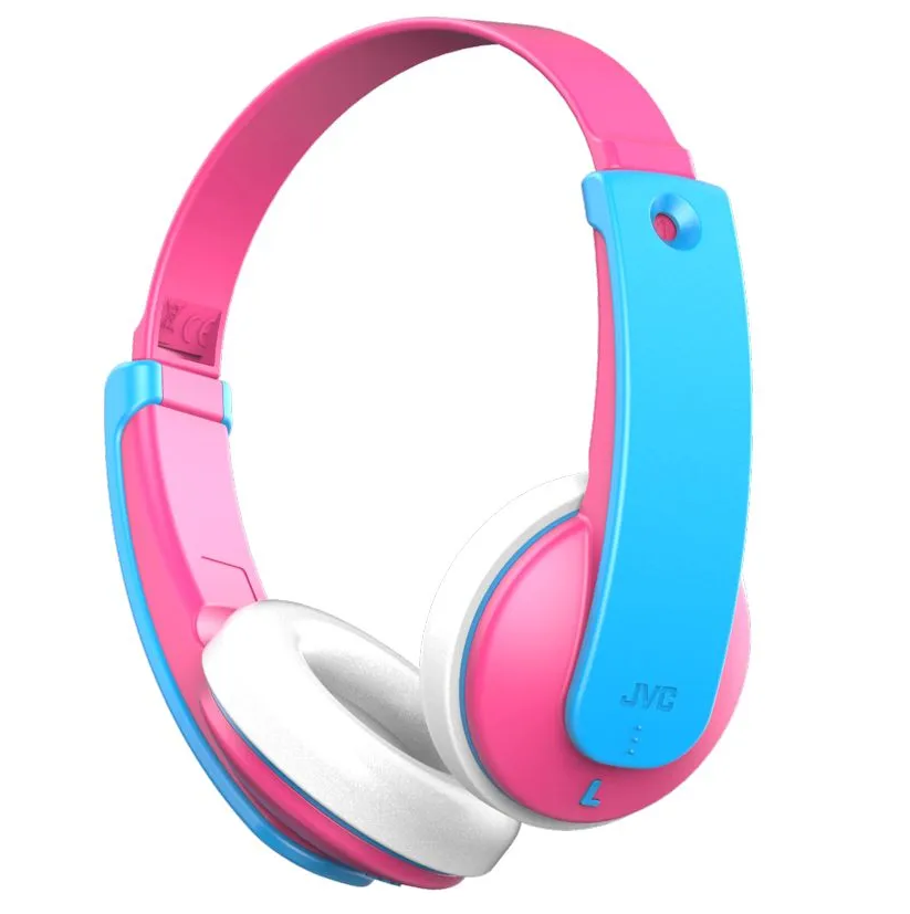 Наушники JVC HA-KD9BT-P-E Bluetooth беспроводные, накладные, детские розово-голубые
