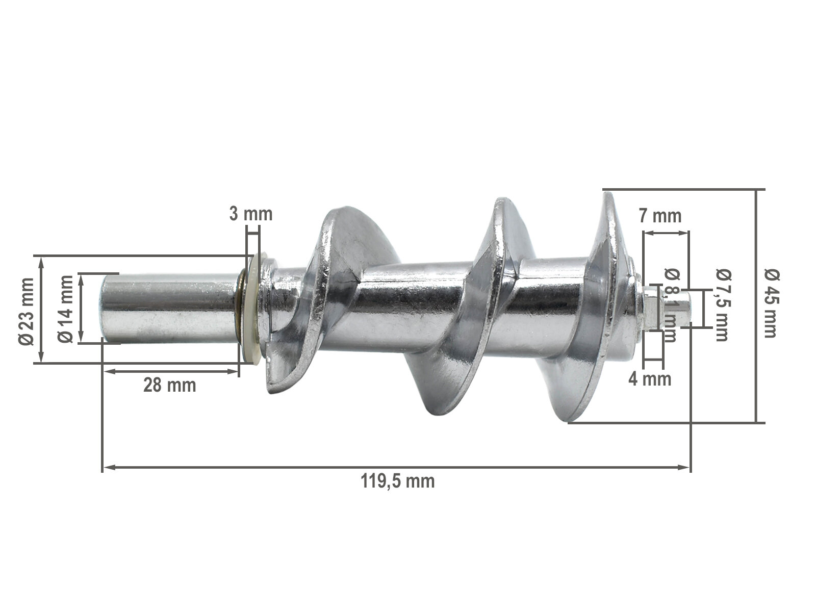 Шнек для мясорубки Panasonic, SUPRA, POLARIS, Scarlett AMM98C-180