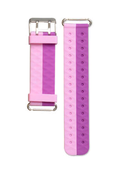 Сменный ремешок браслет MyPads Polimerico из качественного гипоаллергенного силикона для детских смарт-часов Smart Baby Watch Wonlex Q90 (Розовый)