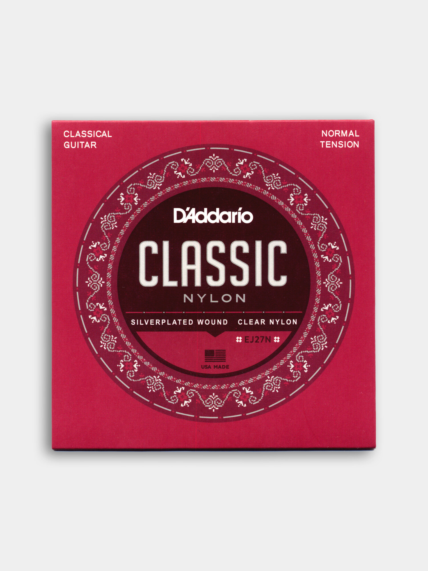 Струны D'Addario EJ27 Нейлон для классической гитары, Normal Tension CLASSIC + 1 медиатр