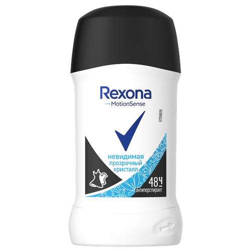 фото Антиперспирант стик Rexona Motionsense Прозрачный кристалл, 40 мл