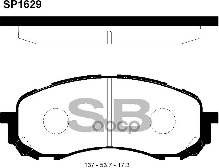 Sp1629_колодки Дисковые П! Subaru Impreza 1.6/1.6 Awd 01> Sangsin brake арт. SP1629