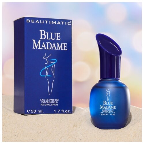 туалетная вода женская blue madame eau de parfum 50 мл Beautimatic парфюмерная вода Blue Madame, 50 мл, 120 г