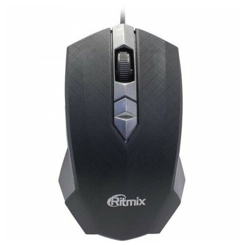 Мышь проводная Ritmix ROM-202 оптическая цвет чёрный 35000₽