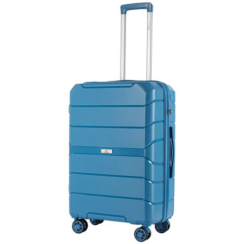 фото Чемодан l'case singapore, 82 л, размер m+, синий