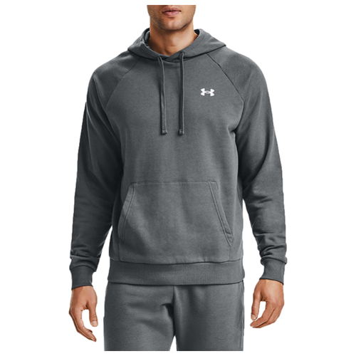 фото Толстовка under armour, силуэт прилегающий, капюшон, размер xl, серый