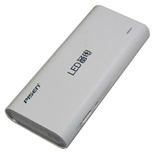 Внешний аккумулятор USB Pisen TS-D187 (10000mAh/1A/2A/lcd) <белый>