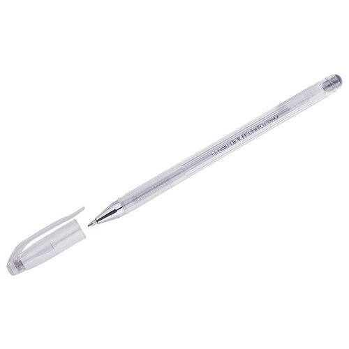 Crown Ручка гелевая Crown Hi-Jell Metallic серебро металлик, 0,7мм ручка гелевая crown hi jell metallic серебро металлик 0 7мм 12 шт