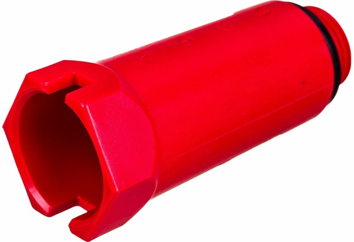 Монтажная заглушка Uni-Fitt Н 1/2", с прокладкой, красная 608R2000 - фотография № 2