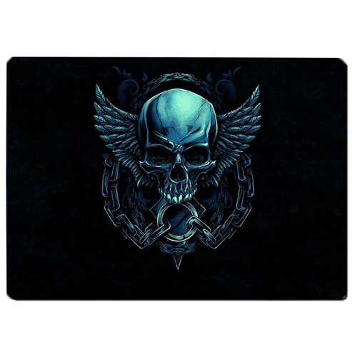 фото Коврик для мыши синий череп drabs