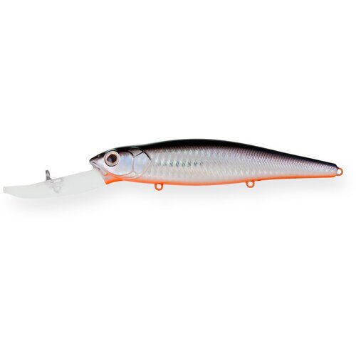 Воблер Минноу Strike Pro Deep Jer-O Minnow 130, цвет: A70-713 Black Silver OB, (EG-054F#A70-713) воблер минноу strike pro deep jer o minnow 130 цвет a207 drv red devil pearl red lip eg 054f a20