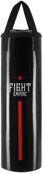 Боксёрский мешок FIGHT EMPIRE, вес 15 кг, на ленте ременной, цвет чёрный