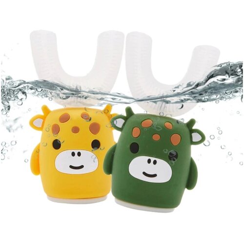 Электрическая U-образная зубная щетка ультразвуковая щетка для детей Жёлтый 90000₽