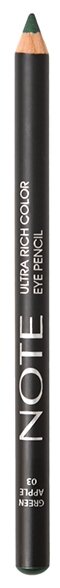 Note Карандаш для глаз Ultra Rich Color Eye Pencil, оттенок 03 Green Apple