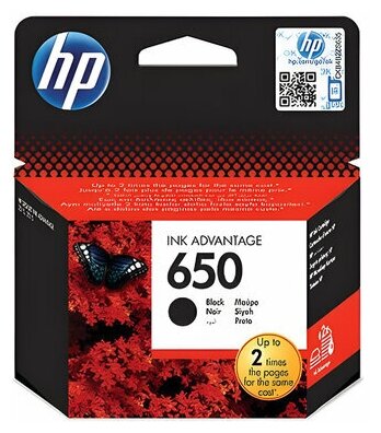 Картридж струйный HP (CZ101AE) Deskjet Ink Advantage 2515/2516 №650, черный, оригинальный