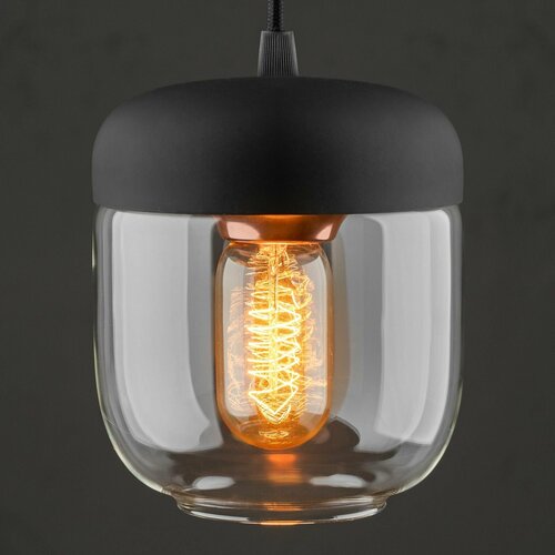 Подвесной светильник Acorn Black Hanging Lamp With Black Cord