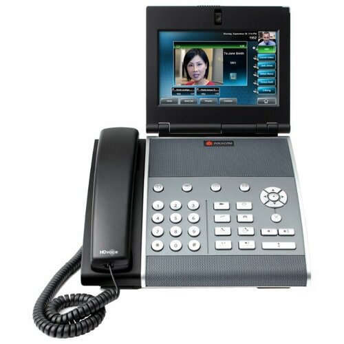 VoIP-телефон Polycom VVX 1500 D черный/серый телефон ip polycom vvx 1500 d sip для конференций черный 2200 18064 114