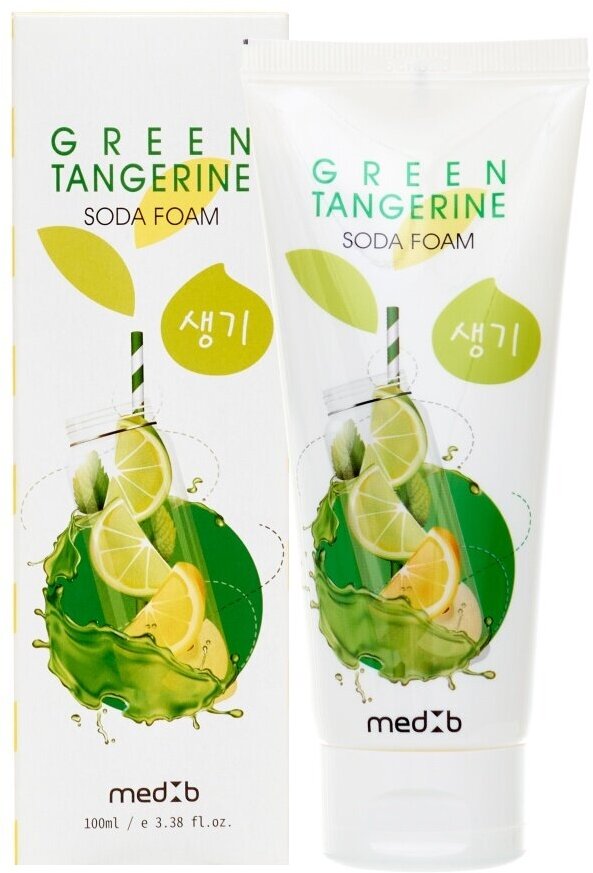 MEDB Green Tangerine Soda Foam Пенка для умывания с экстрактом зеленого мандарина и содой