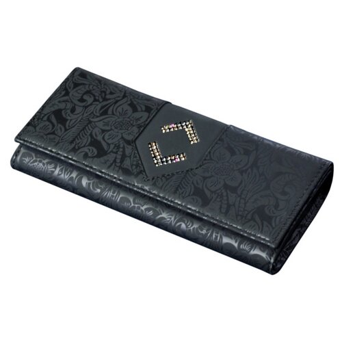 фото Портмоне кошелек женский с кристаллами сваровски вп-17 lancetta black kniksen черный