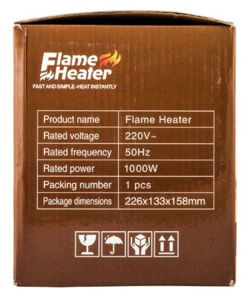 Портативный камин FLAME HEATER (черный) - фотография № 2