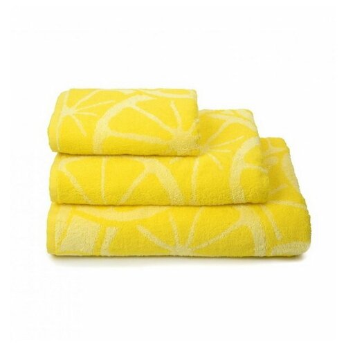 Полотенце махровое ДМ Люкс "Lemon color"50Х90см. цвет: жёлтый