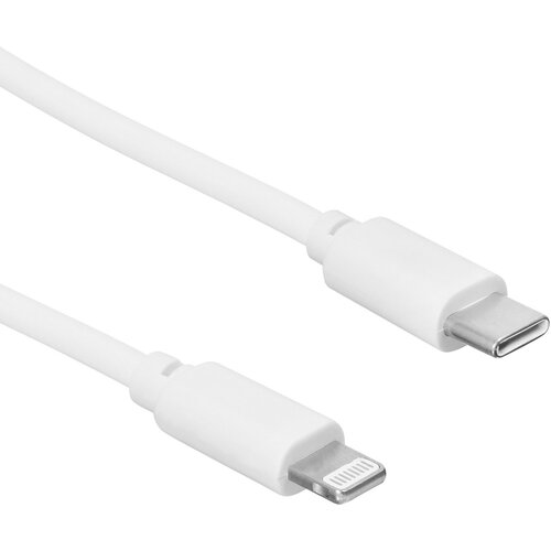 Кабель SunWind USB Type-C (m)-Lightning (m) 1м белый блистер быстрая зарядка type c 20 вт кабель usb c lightning 1 метр для iphone и устройств apple original drop