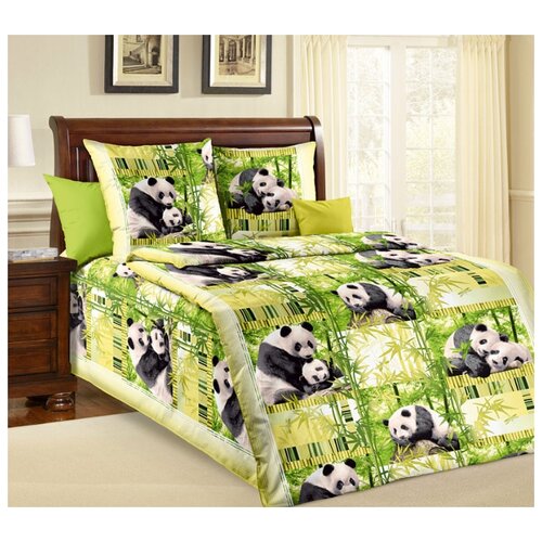 фото Постельное белье «панды», бязь (1.5) текс-дизайн