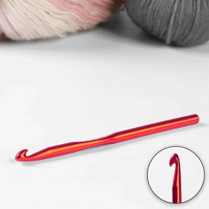 Крючок для вязания, d = 7 мм, 15 см, цвет микс