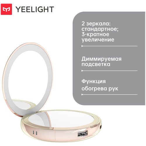 Зеркало для макияжа Yeelight Yeelight handheld portable makeup mirror C20 YLODJ-0029 .