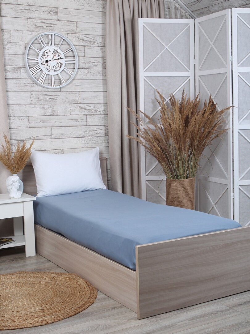 фото Простыня сатин 100% хлопок 150*215 Mona Liza denim артикул 505022/41