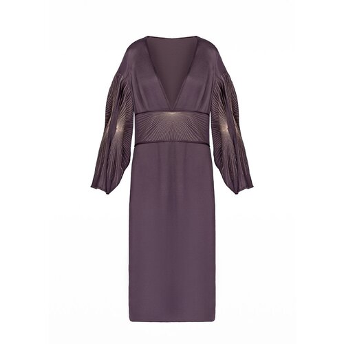Платье Pollini, вечернее, прилегающее, размер 42, фиолетовый