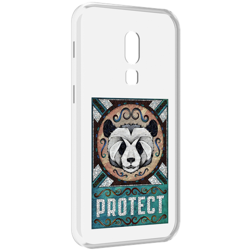 Чехол MyPads защита панды для Meizu V8 задняя-панель-накладка-бампер