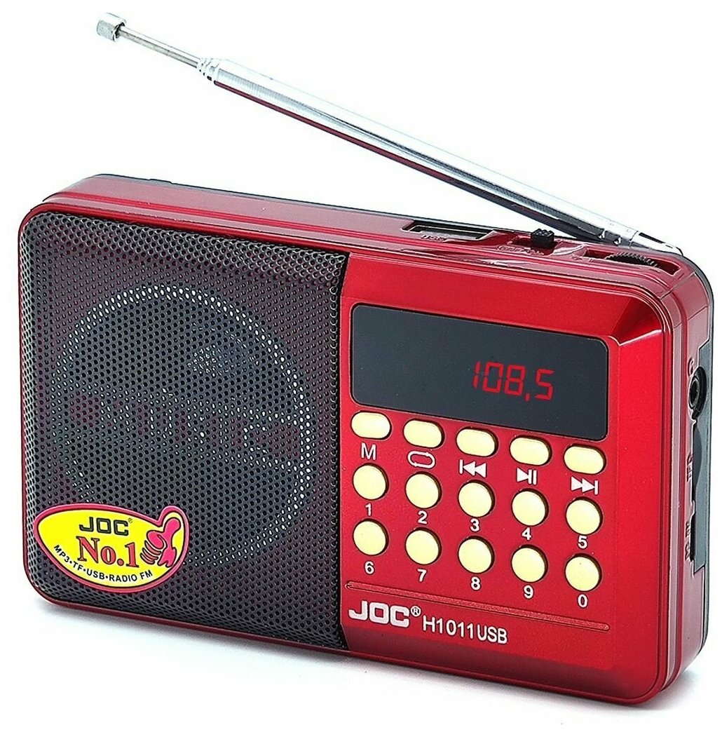 Радиоприемник цифровой JOC H1011ВТ Radio FM, USB, microSD, Bluetooth (блютус)