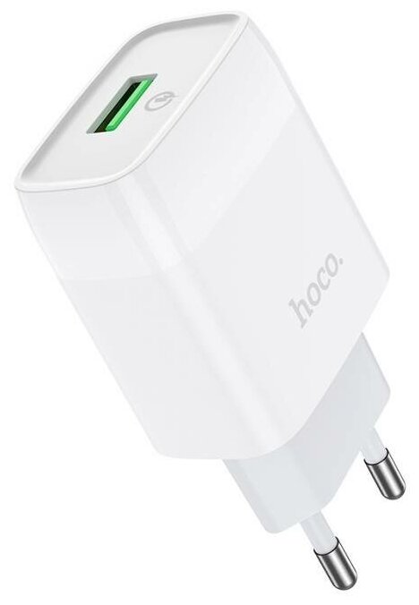 Зарядное устройство HOCO C72Q Glorious QC3.0 один USB порт, белый