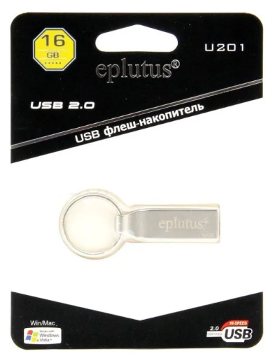 USB Флеш-накопитель Eplutus U201 16 ГБ серебристый