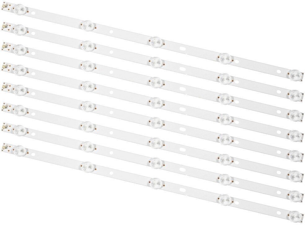 Подсветка 4708-K420WD-A3213K01 для телевизора Panasonic TX 43DR300ZZ, Toshiba 43U7750EV, 43S2750EV, K430WD9, HORIZONT 43LE5173D комплект 8 шт 415 mm