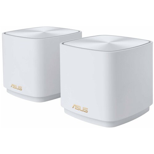 Бесшовный Mesh роутер Asus ZenWiFi AX XD4 (XD4 (W-2-PK)) AX1800 10/100/1000BASE-TX белый (упак:2шт)